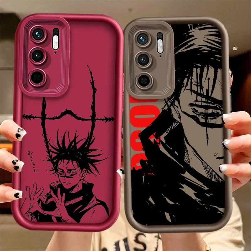 Anime Choso para Redmi Note 11 10 9 8 7 11S 11E 10T 10S 9S 11T Pro Plus 5G Eye Ladder funda de teléfono