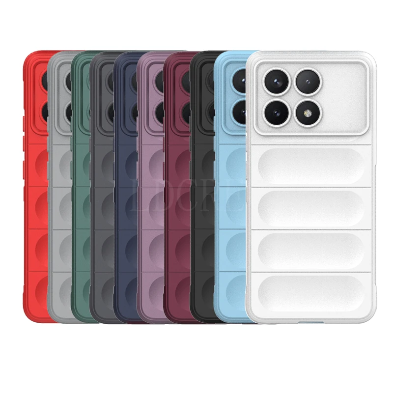 Para Poco X6 Pro funda para Xiaomi Poco X6 Pro Capas teléfono parachoques armadura trasera suave TPU lente a prueba de golpes Fundas protectoras Poco X6 Pro