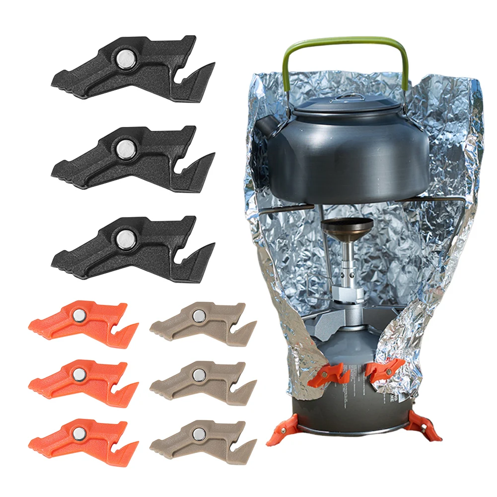 Estabilizador de recipiente de trípode magnético, soporte multifuncional para estufa al aire libre, estufa de Camping, estante para botellas para mochilero y cocina - imagen 4