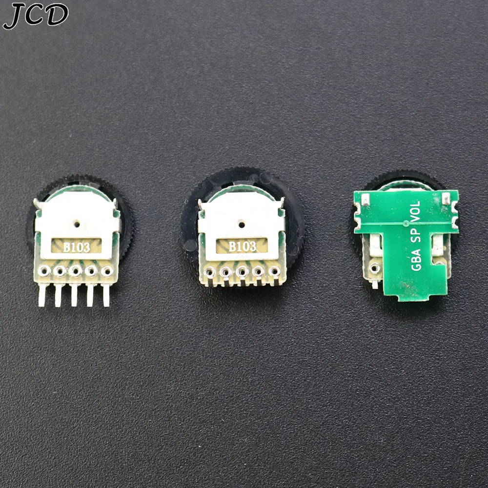 JCD 5 uds interruptor de volumen de repuesto para Game Boy GB GBA GBC GBA SP potenciómetro de placa base - imagen 3