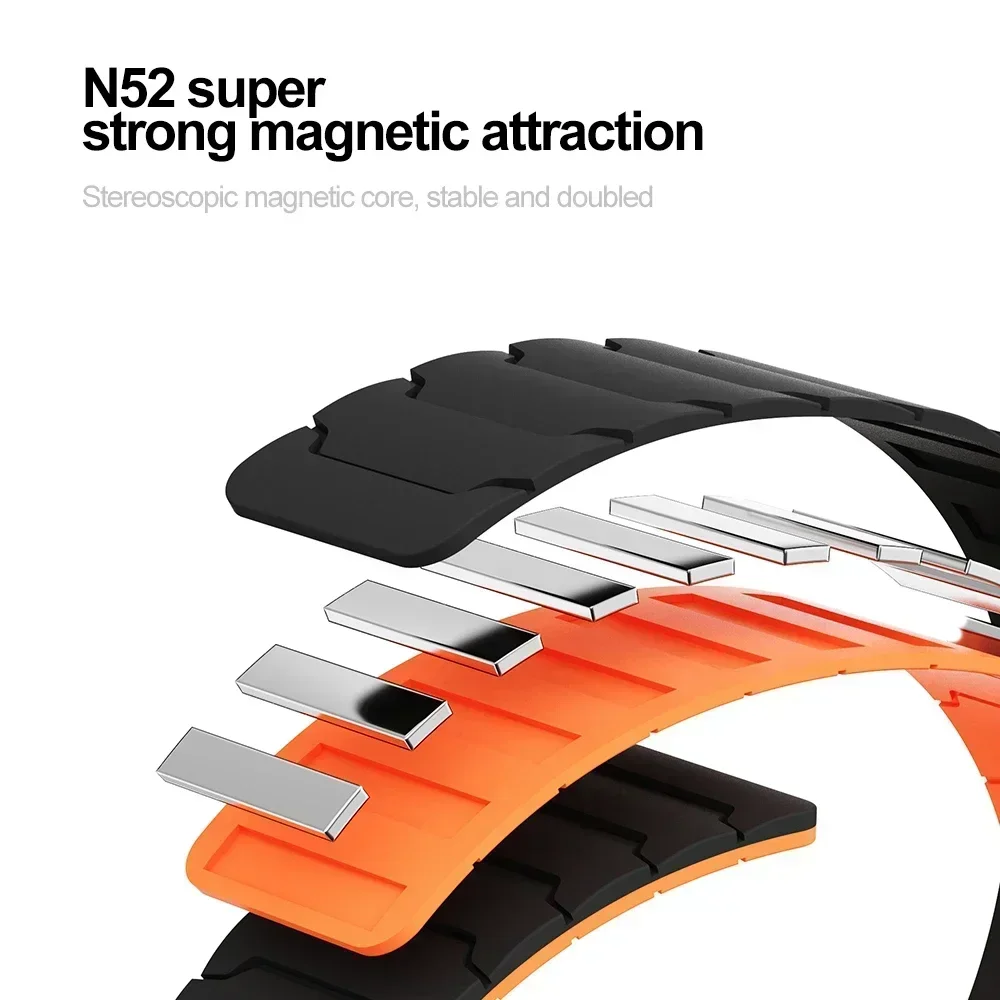 Bucle magnético de silicona de 20mm y 22mm para Amazfit Bip 6 5 5 Unity 3/GTS GTR 2 3 4 correa para Amazfit Balance 2/Cheetah Round/Pro Band - imagen 4