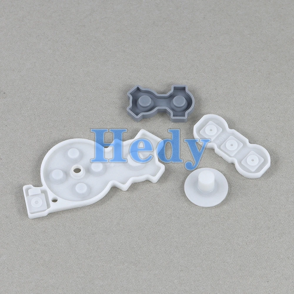 50 juegos de almohadillas de goma conductoras de alta calidad de repuesto para botones de controlador derecho Wii - imagen 4