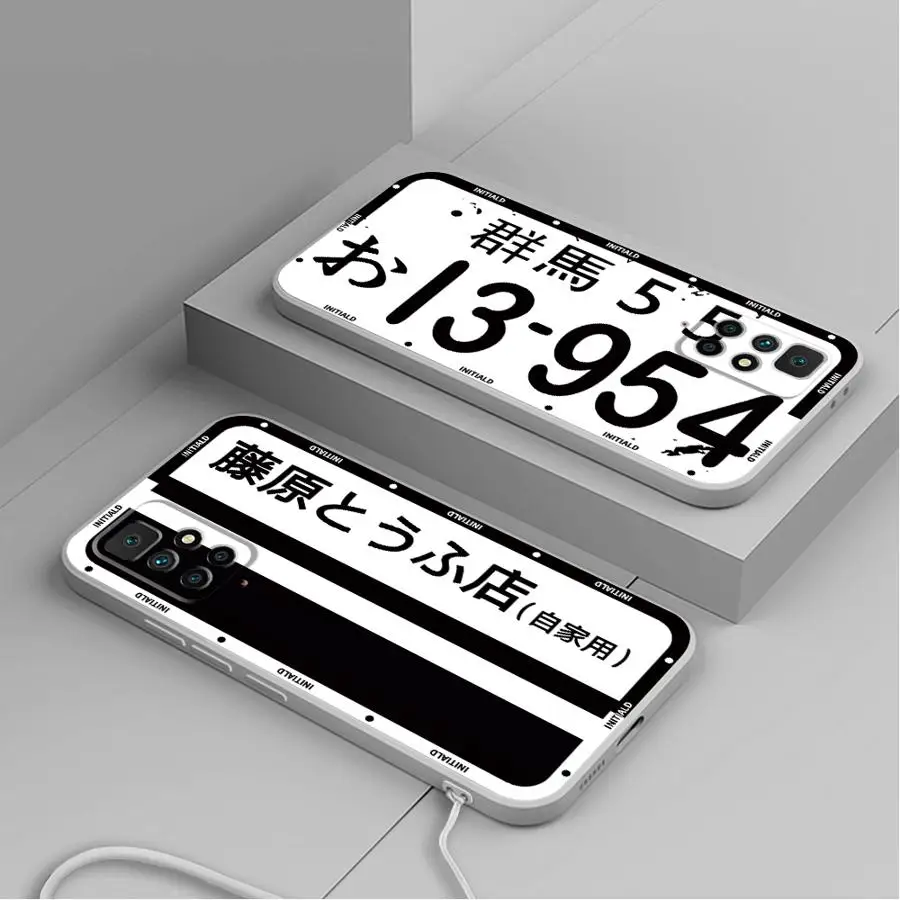 Funda para Xiaomi Redmi K40 14C A2 12C 10 13C A3x K60 9 8 A1 funda suave Anime iniciales D coche - imagen 2