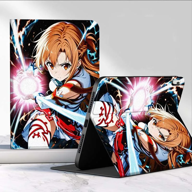 Anime Yuuki Asuna para iPad Pro Air Mini 1 2 3 4 5 6 7 7th 8th 9th M2 10,2 9,7 10,5 10,9 11 12,9 13 pulgadas funda para tableta - imagen 2