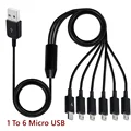 Micro USB 1 to 6