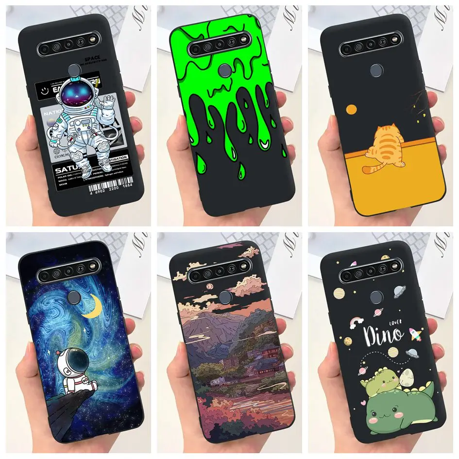 Para LG K51S funda LMK510EMW LM-K510 funda a prueba de golpes lindo astronauta fundas de teléfono de silicona suave para LG K41S LM-K410 LMK410EMW Coque