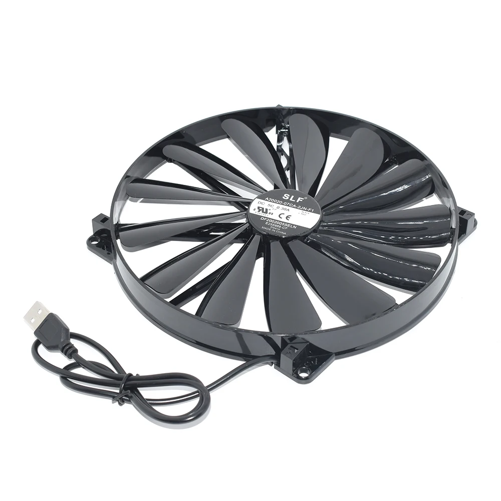 A20020-07CA-2JN-F1 DF 2002005 SELN nuevo DC5V 0.30A 20cm 200*200*20MM para ventilador de refrigeración de Base de portátil USB maestro - imagen 3