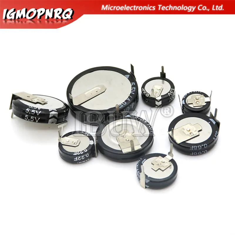 Supercondensador tipo H 5,5 V, 0,1f, 0,22f, 0,33f, 0,47f, 1F, 1,5f, 4,0f, 1 unidad por lote - imagen 3