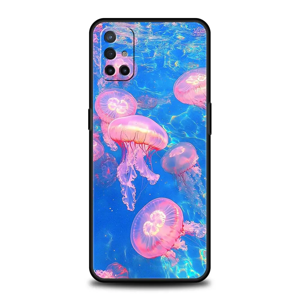 Funda de teléfono oceánica de medusas rosas para OnePlus 15 13 12 11 10 9 8 13T 10T 7T Pro 13R 12R 9RT 8T Nord 4 2T CE 2 3 5G Lite - imagen 2