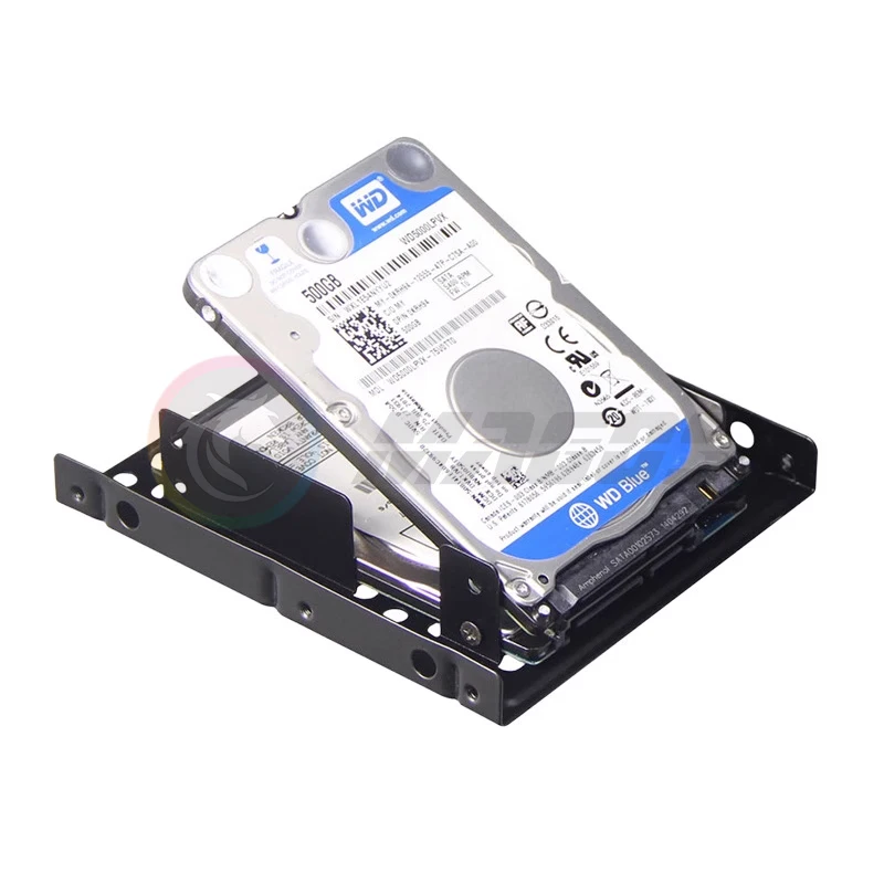 Soporte de transferencia SSD para computadora, 2 capas para 2 soportes convertidores de unidad de estado sólido de 2,5 pulgadas y 3,5 pulgadas, tipo engrosamiento
