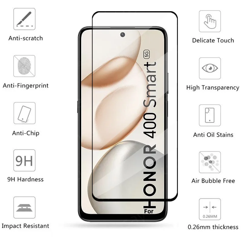Vidrio de cubierta completa para Honor 400 vidrio templado inteligente Honor 400 Protector de pantalla inteligente película protectora de lente de teléfono Honor 400 Smart - imagen 4