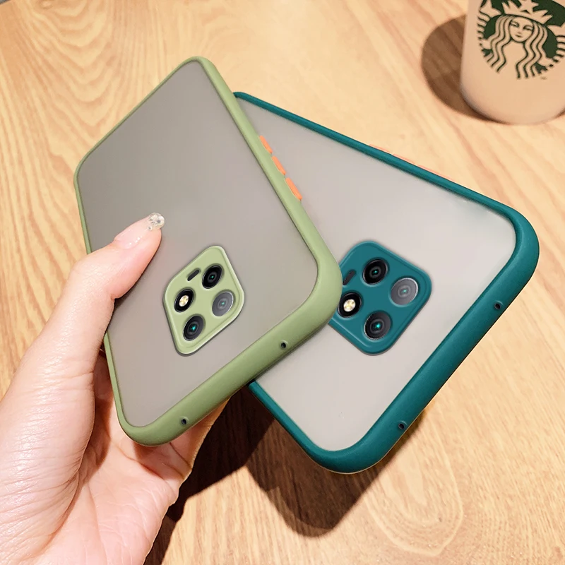 Funda duradera mate translúcida a prueba de golpes para Xiaomi Redmi Note 9 Pro 9s 10 10S 9A 9C Nfc Note 8 Pro funda con sensación de piel