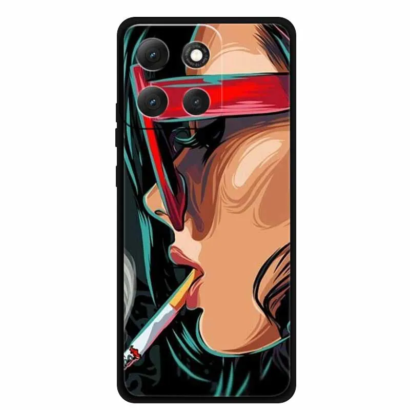Para Moto G86 Power 5G funda animales silicona suave TPU fundas de teléfono para Motorola G86 Power a prueba de golpes Cool Wolf funda protectora - imagen 4