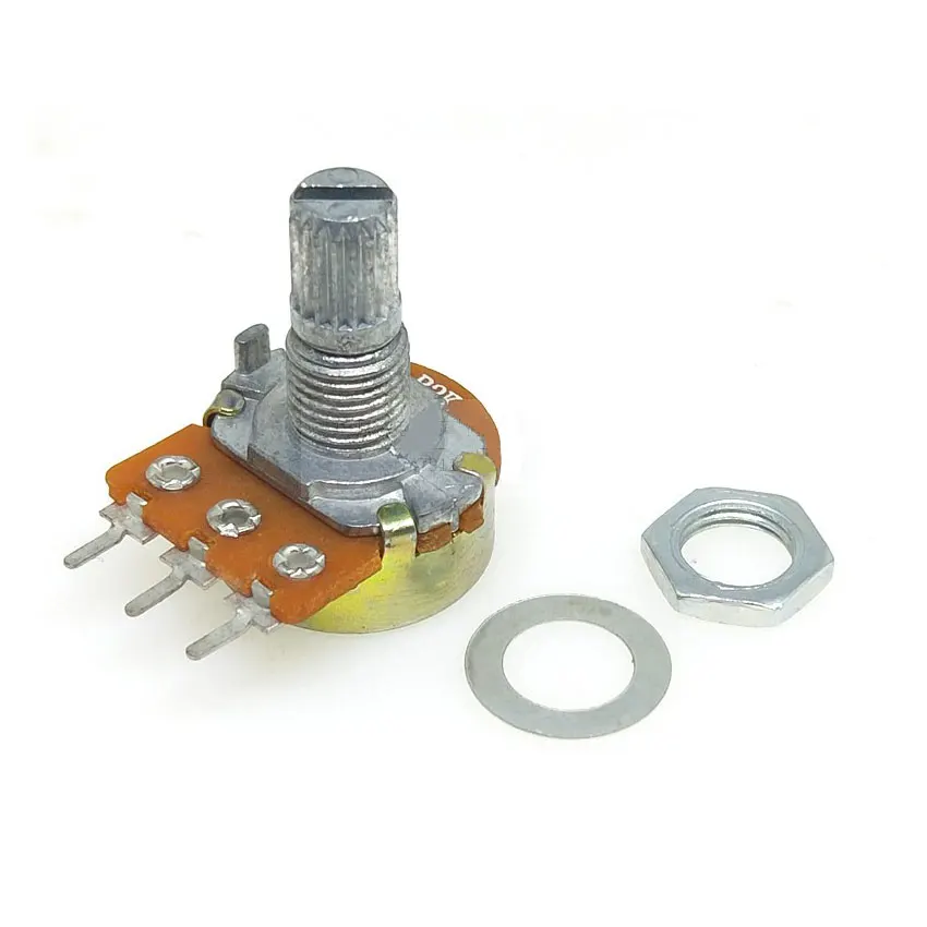 Amplificador de eje, potenciómetro estéreo Dual individual 2/5/10/50/100/500K, WH148, B1K, B2K, B5K, B10K, B20K, B50K, B100K, B500K, 3/6Pin, 15/20mm - imagen 2