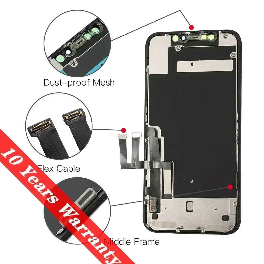 PINZHENG pantalla de alta calidad INCELL LCD OLED OEM AMOLED para iPhone XS MAX X XR 11 12 13 MINI PROMAX reemplazo de pantalla - imagen 4