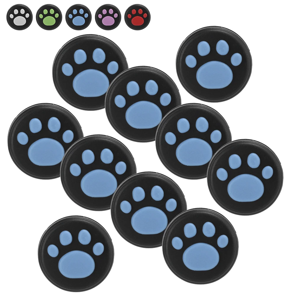 Cubierta de empuñaduras de pulgar de pata de gato, tapa de silicona basculante de Joystick Universal para Nintendo Switch/Switch Lite - imagen 2