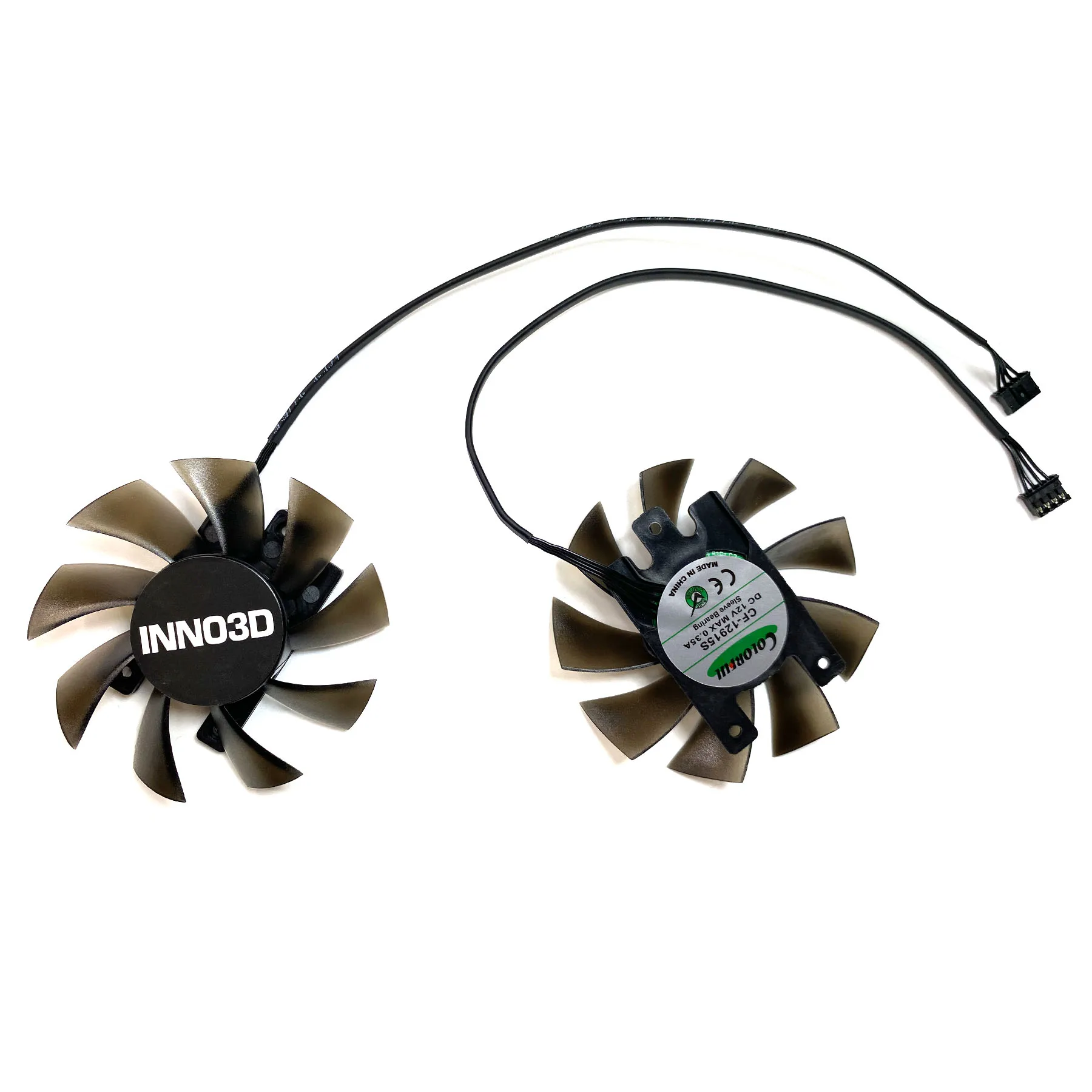 Reemplazo de tarjeta gráfica para INNO3D GeForce RTX2070, 8GB, TWIN X2, negro, dorado, edición extrema, CF-12915S de ventilador, nuevo - imagen 5