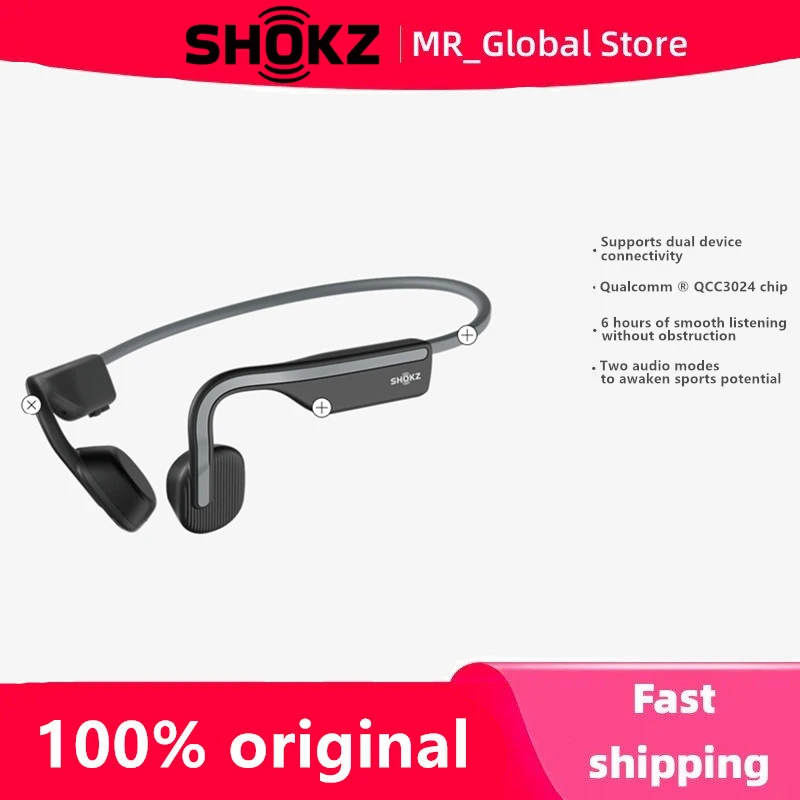 Shokz Openmove s661 auriculares inalámbricos de conducción ósea música auriculares Bluetooth deportes al aire libre correr auriculares abiertos