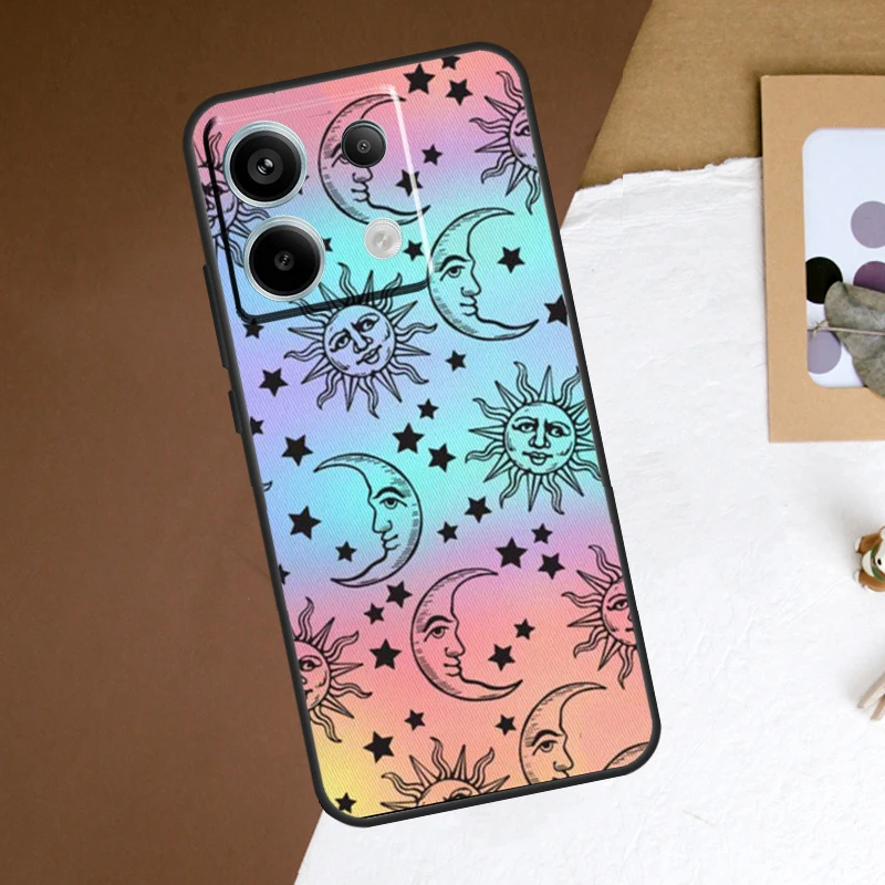 Sun Moons Star Signs Celestial funda para Xiaomi Redmi Note 13 Pro Plus Note 12 11 9 10 11S 10S 12S Redmi 13C 10C 12C - imagen 3