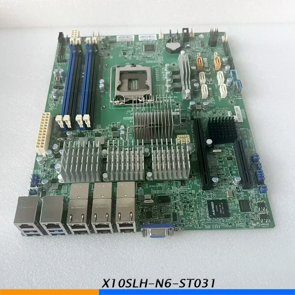 Placa base de servidor X10SLH-N6-ST031 para Supermicro X540-T2 C226 DDR3 compatible con E3-12XX V3 de alta calidad - imagen 2