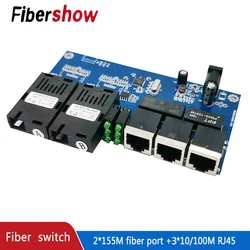 Convertidor de Medios Ópticos Ethernet RJ45 a Fibra Monomodo SC