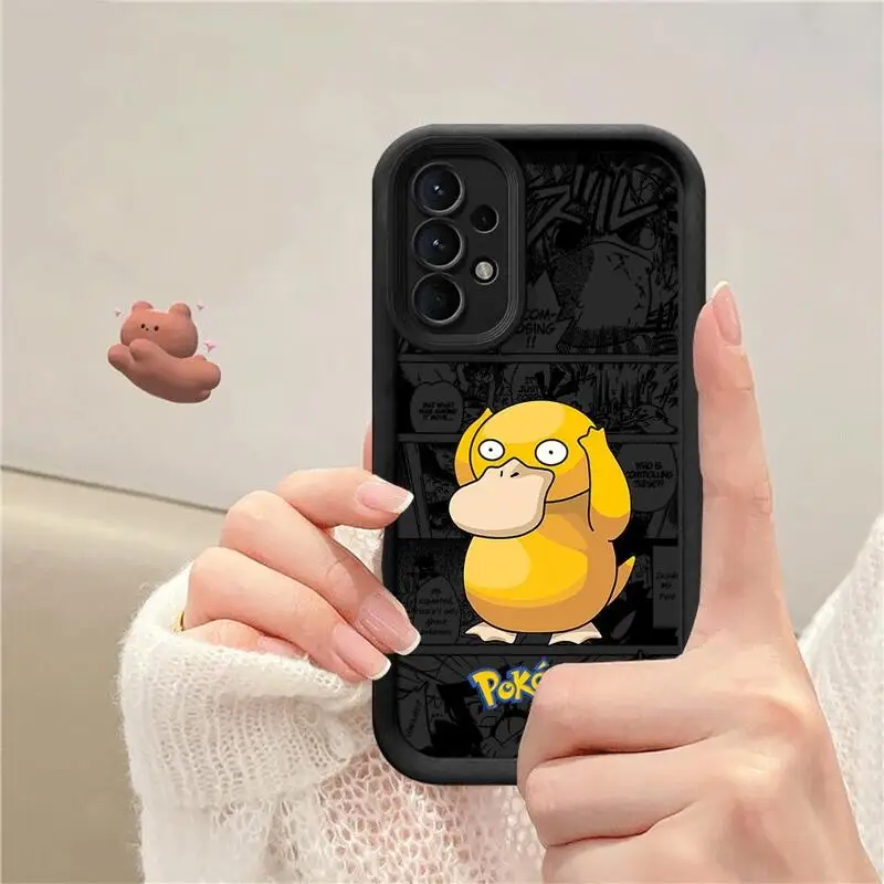 Funda de teléfono Pokemon P-Pikachu P-Psyduck para Samsung Galaxy A14 A15 S21 S22 S23 S24 FE Plus Ultra A25 A35 A52 A53 A54 A55 - imagen 3