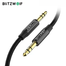 BlitzWolf BW-AA1 Cable de audio 3,5 mm HiFi nylon iPhone/Samsung