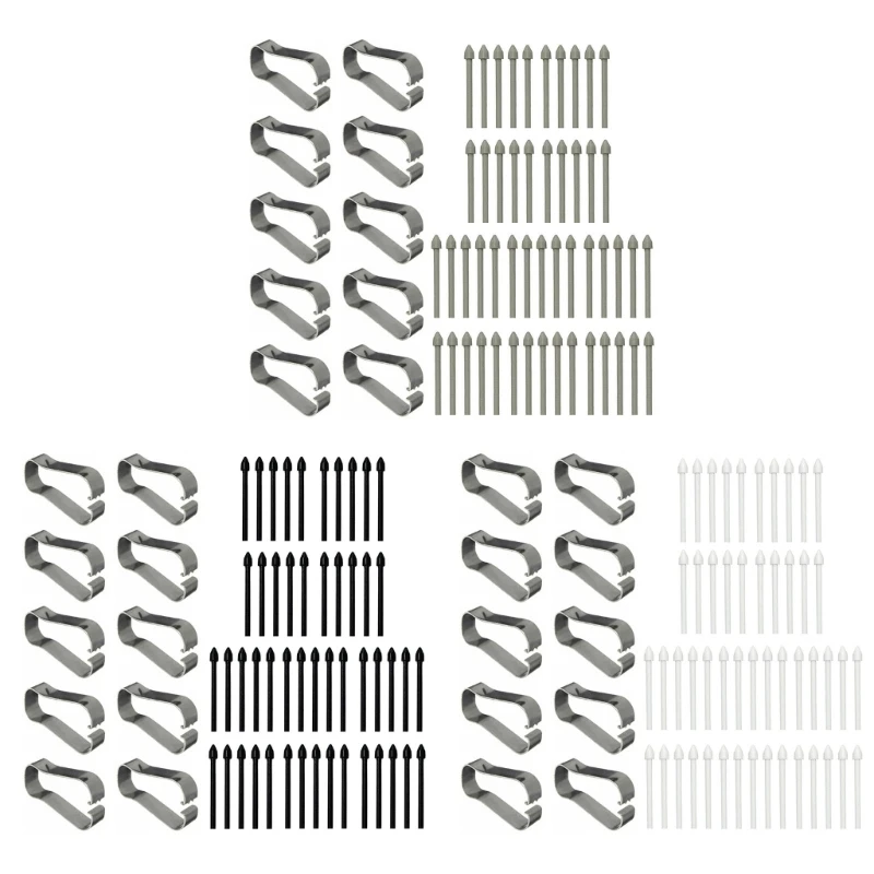 F3KE Paquete 25/50 puntas bolígrafo para pantalla táctil, para Tab S7+ S23 NOTA10 20 puntas