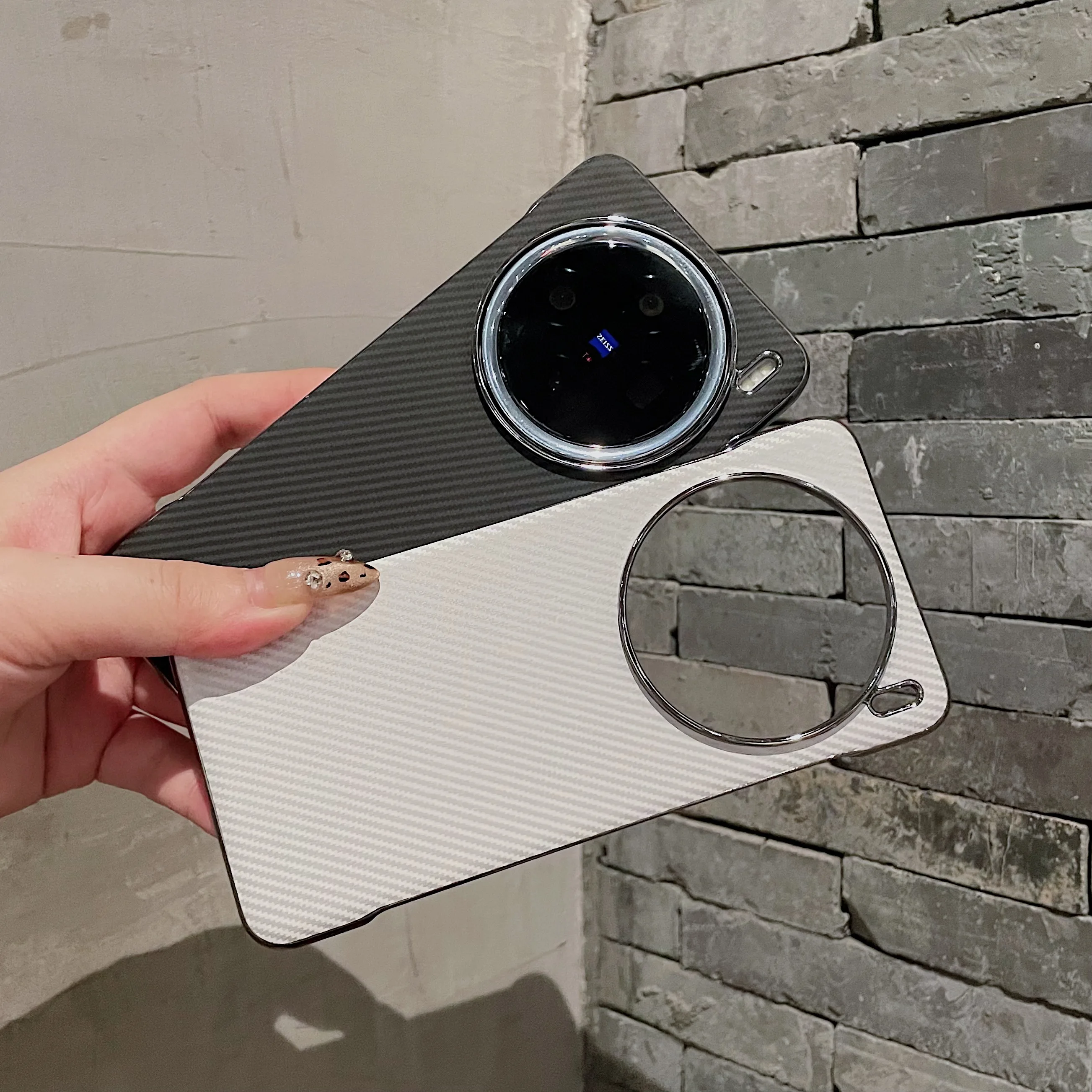 Funda de fibra de carbono para VIVO X200 Pro Mini, galvanizada sin marco, ultrafina, nueva funda de moda para VIVO X200Pro, parachoques a prueba de golpes - imagen 4