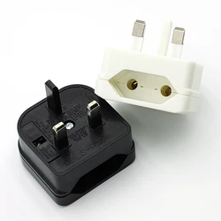 Adaptador de enchufe europeo a británico tipo G con fusible