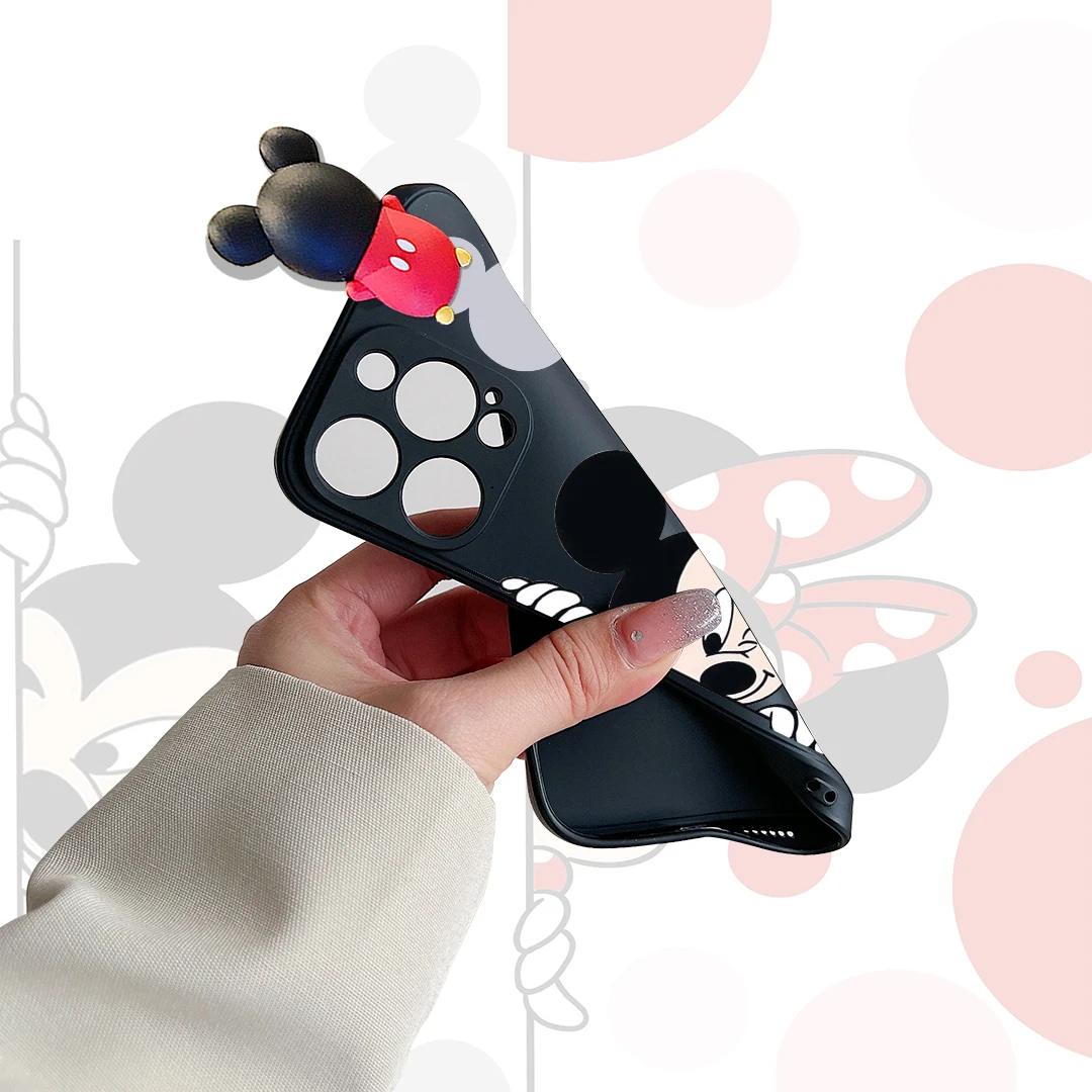 Para iPhone 16 15 14 13 12 11 Pro Max mini Plus Winking Minnie Funda con cuerda de soporte - imagen 5