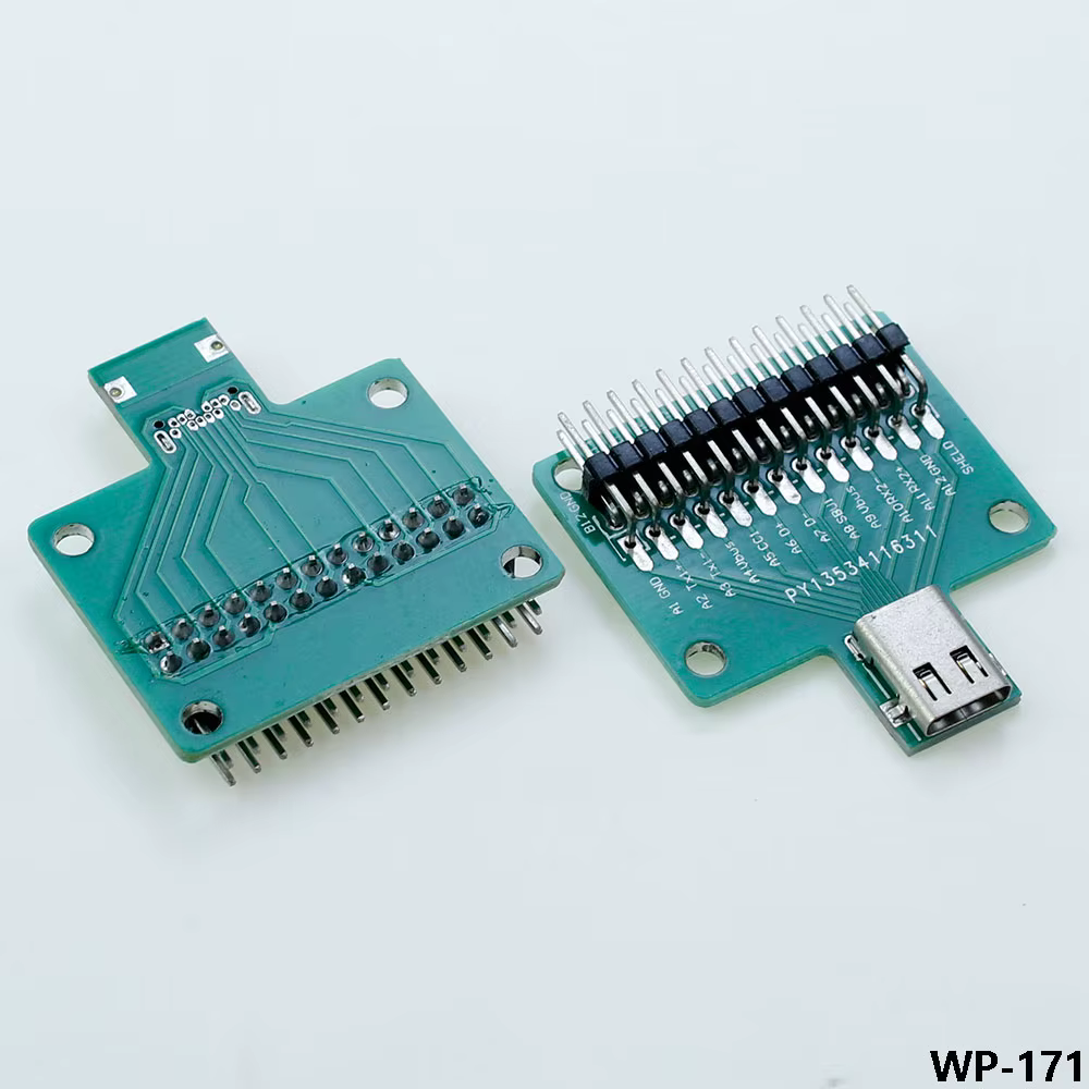 Placa de prueba de Cable USB 3,1 de 2 piezas, conector adaptador hembra tipo c A DIP, convertidor de PCB soldado - imagen 4