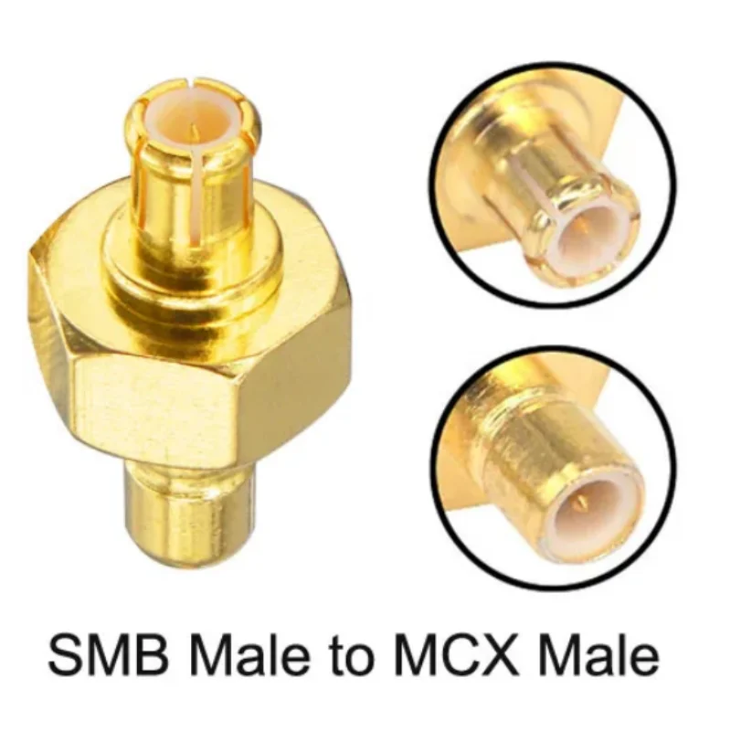 1 conector SMB a MCX adaptador de MCX-JJ-JK SMB macho hembra a conector coaxial MCX RF