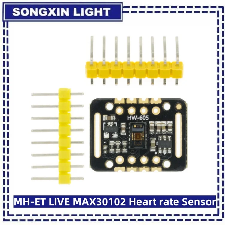 SAMIROB MH-ET LIVE MAX30102 Módulo Sensor de frecuencia cardíaca detección de pulsos prueba de concentración de oxígeno en sangre para Arduino potencia ultrabaja