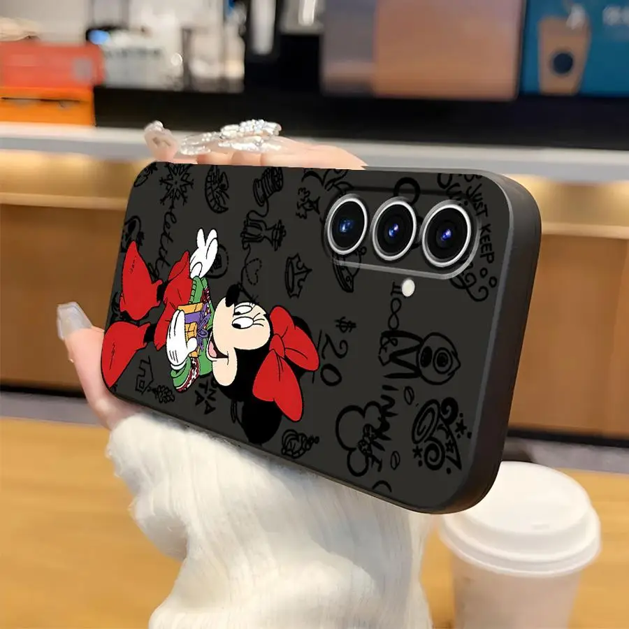 Funda para Honor Magic5Lite 70 8X X6 X8 90 X7 X5b X9a 200 400 Lite funda negra suave para teléfono Mickey Minnie Navidad - imagen 3