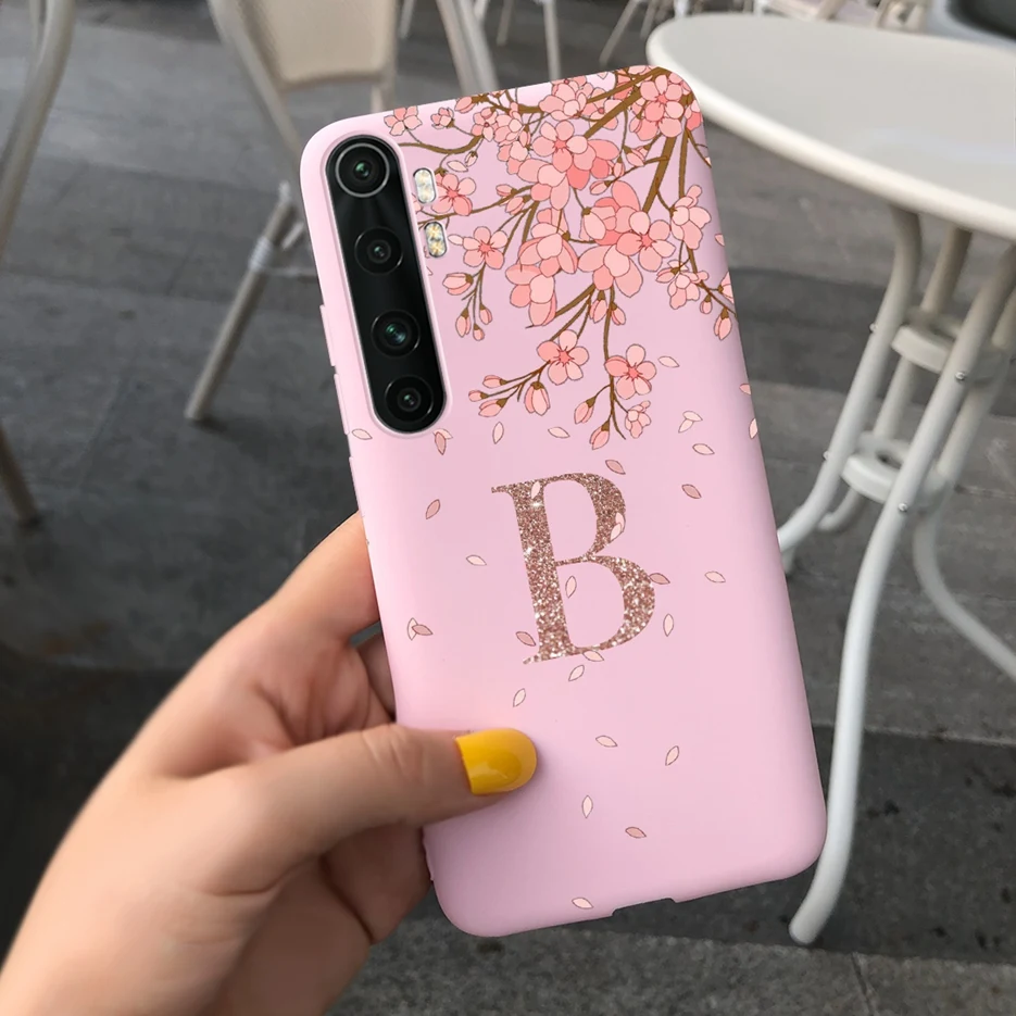 Para Xiaomi Mi Note 10 Lite funda bonita corona letras cubierta a prueba de golpes suave TPU fundas de teléfono para Xiaomi Mi Note 10 Lite Coque parachoques - imagen 2