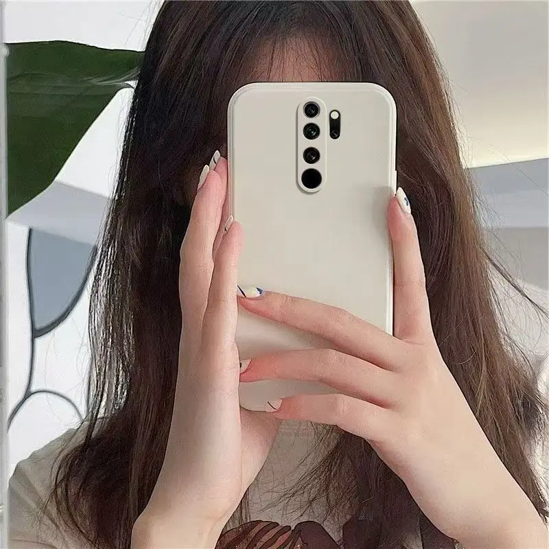 Funda suave de silicona líquida ultrafina para Xiaomi Redmi Note 8 9 Pro 9S funda Redmi 9 9A 9C 9T 8 8A funda delgada - imagen 4