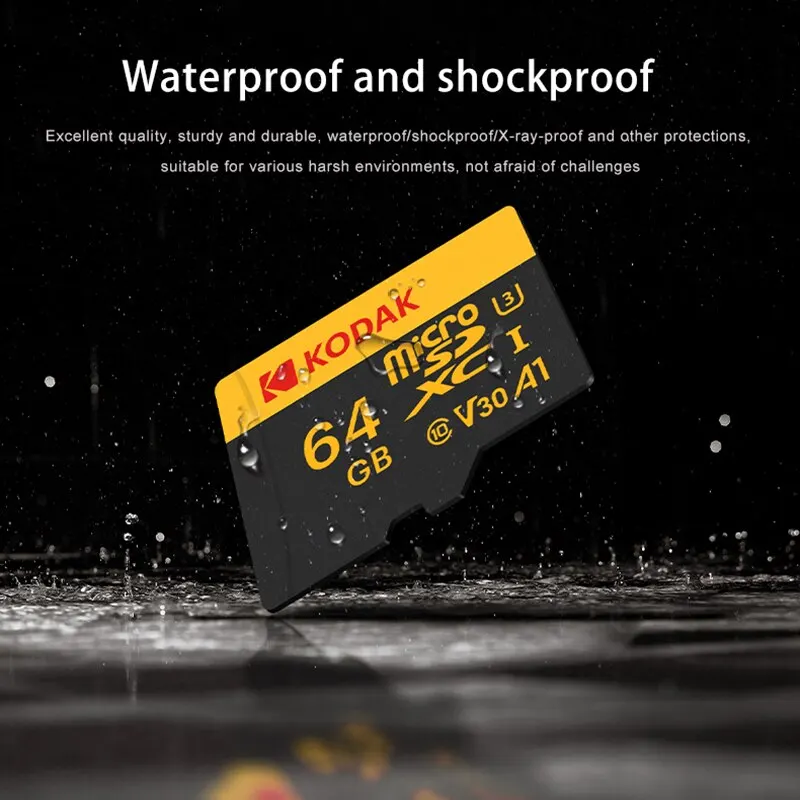 Tarjeta de memoria KODAK grabadora de conducción 32GB 64GB tarjeta de memoria Micro SD para teléfono móvil PC auricular altavoz cámara HD interruptor de juego - imagen 3