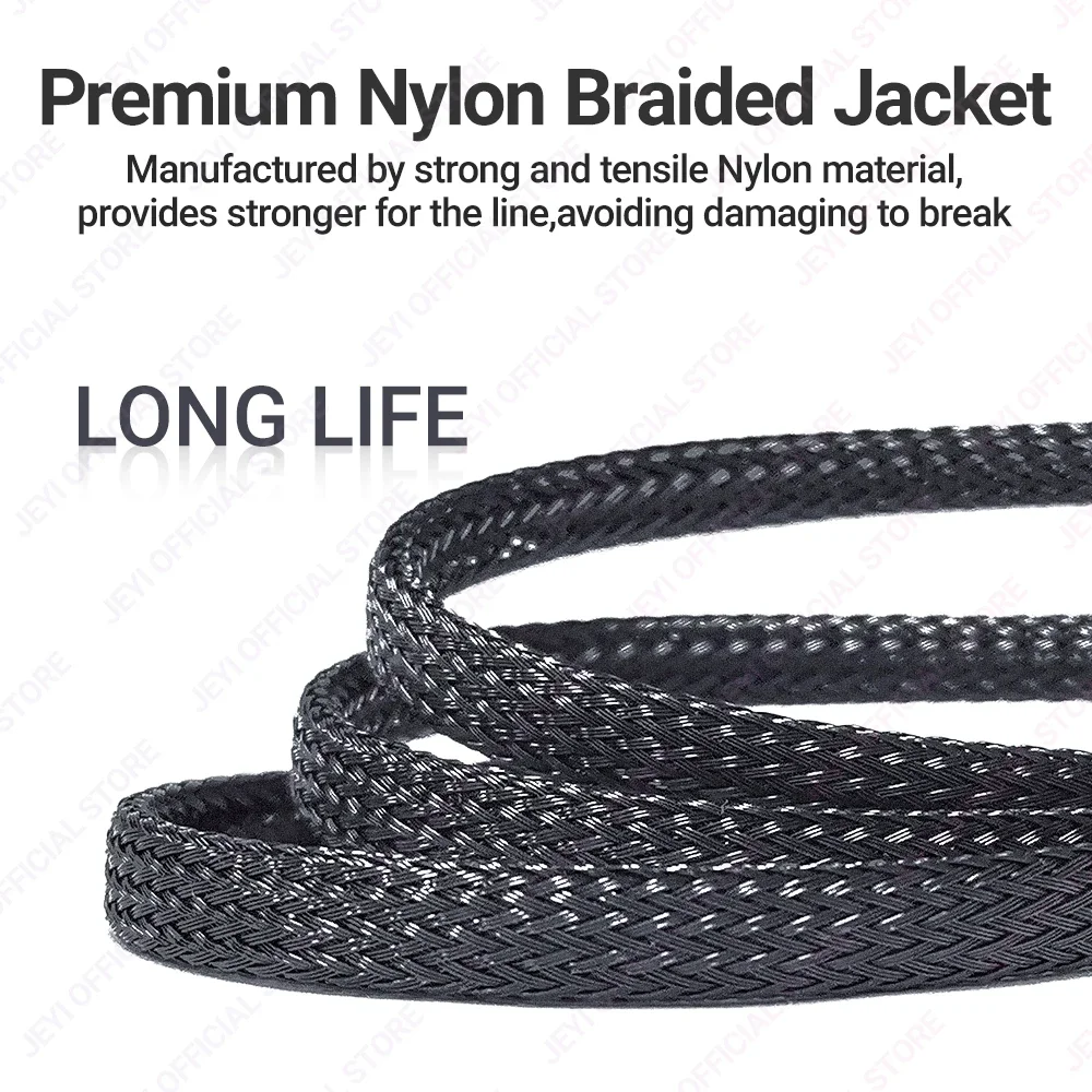 JEYI Cable de extensión divisor de ventilador de PC - Cable de alimentación de extensión trenzado de ventilador PWM de 1 a 4 para placa base, ventilador de CPU de computadora de escritorio - imagen 4