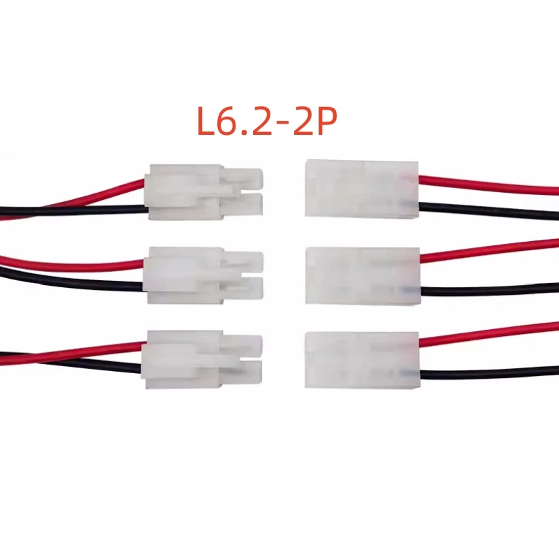 5 pares 6,2mm 2 pines 22AWG L6.2-2P Tamiya macho hembra macho y hembra con conectores de Cables de 20cm 30cm de largo nuevo