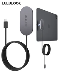 Cargador inalámbrico magnético LULULOOK iPad Pro/Air USB-C Aluminio