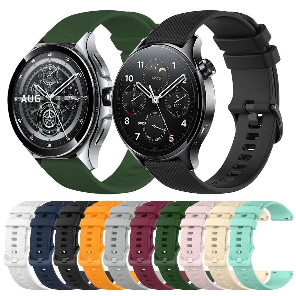 Correa de silicona para Xiaomi Watch S4, Correa deportiva para Xiaomi Watch S3/S2 46mm 42mm/S1 Pro Active Band Mi watch Color 2