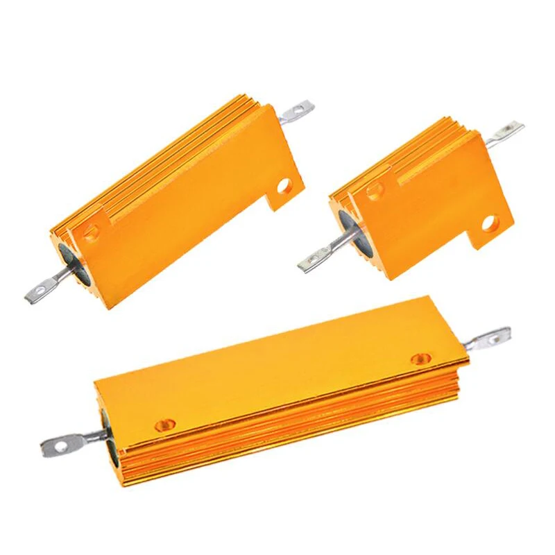 Resistencia bobinada de carcasa metálica de aluminio, 100W, 0,01 ~ 100K, 0,05, 0,1, 0,5, 1, 2, 4, 6, 8, 10, 20, 100, 150, 200, 300, 500, 1K, 10K ohm - imagen 5