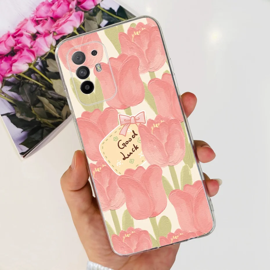 Funda con estampado encantador para OPPO Reno5 Z CPH2211, carcasa trasera de TPU de silicona suave para Oppo Reno 5Z 5G, fundas de teléfono - imagen 5