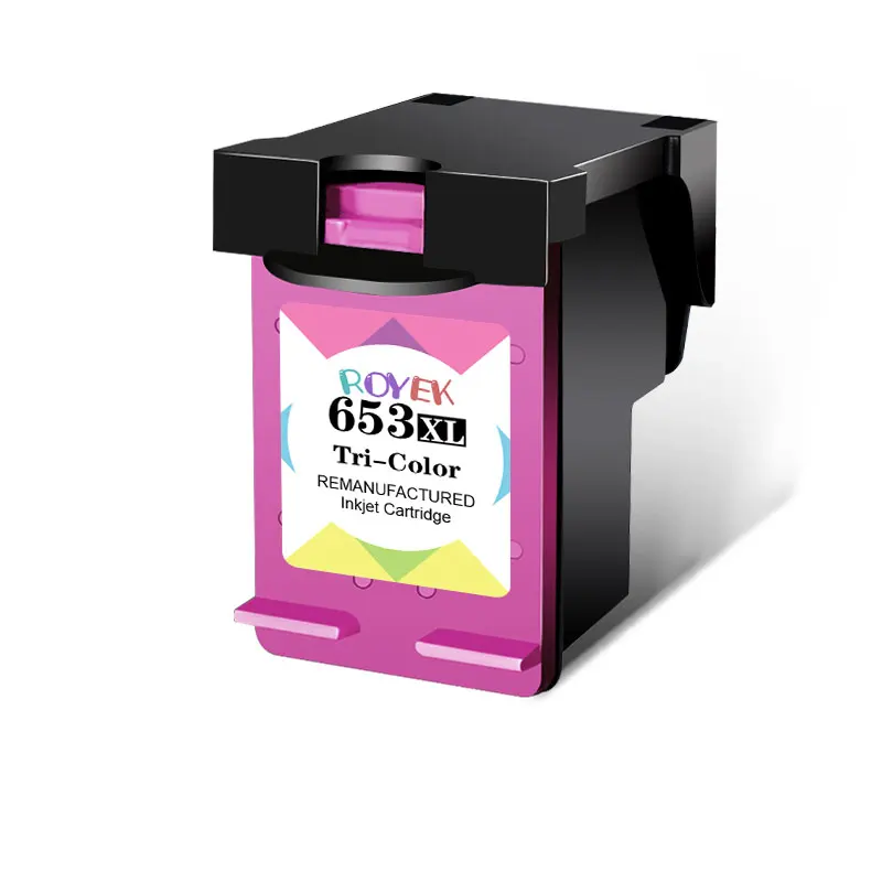 Cartucho de tinta de repuesto ROYEK 653XL para impresora HP 653 HP653 XL Compatible DeskJet Ink Advantage 1275 2374 2375 6075 6475 - imagen 5
