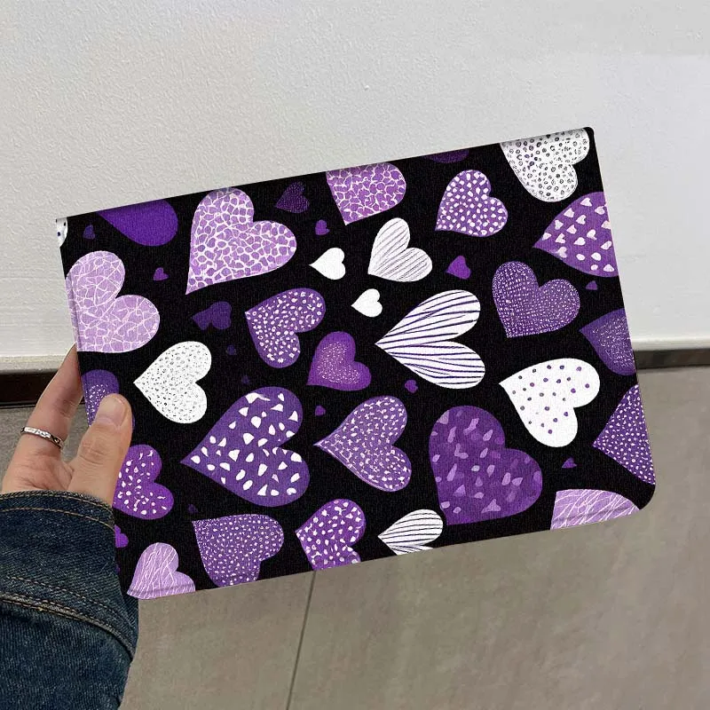 Funda con diseño de corazón morado para Xiaomi Redmi Pad 2 4 5 6 6S 7 7S SE Pro Ultra Max 14 11 8,7 11,2 12,5 pulgadas - imagen 3