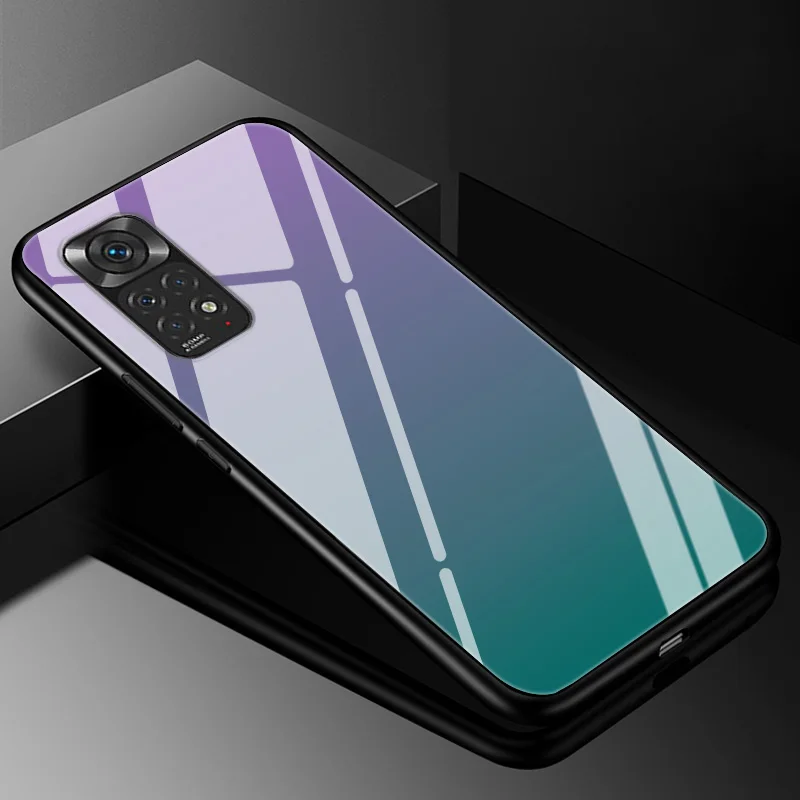 Funda de vidrio templado degradado para Xiaomi Redmi Note 11 Pro Plus 11pro + 12 11E 10 8 9 Pro 11s 9t 8T 10s 9s cubierta protectora de vidrio - imagen 5