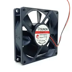 Ventilador Refrigeración Sunon KDE2408PKV1 80mm Silencioso 24V