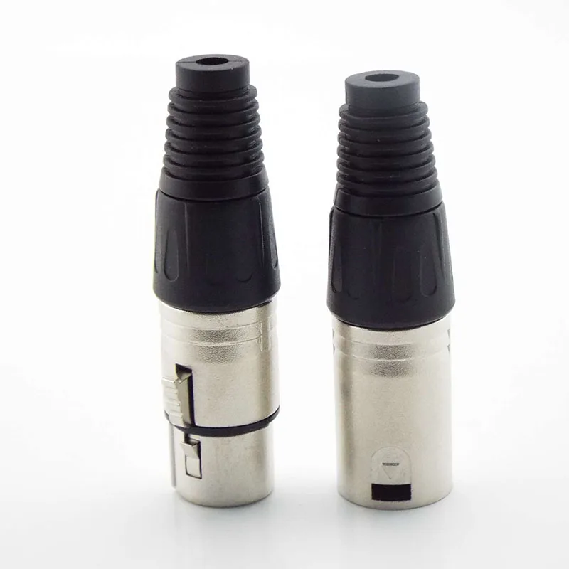 Conector de Cable de Audio para micrófono, macho y hembra, conector de micrófono de Audio de 3 pines, chasis de montaje en Panel para amplificador mezclador - imagen 2