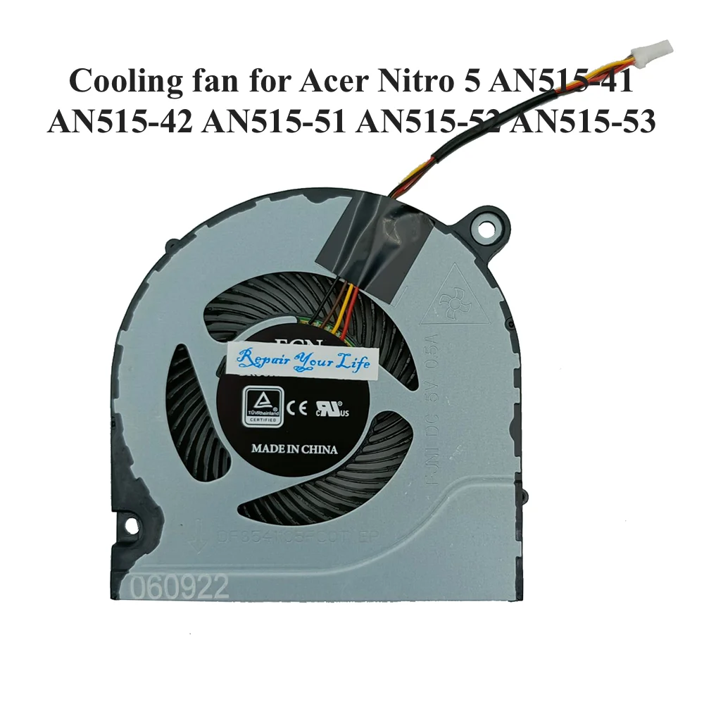 Ventiladores de ordenador para Acer Nitro 5, AN515-41, AN515-42, AN515-51, AN515-52, Notebook, PC, CPU, nuevo, DC28000JRF0 - imagen 2